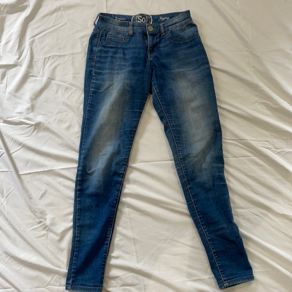 so jeggings. size three. light blue.